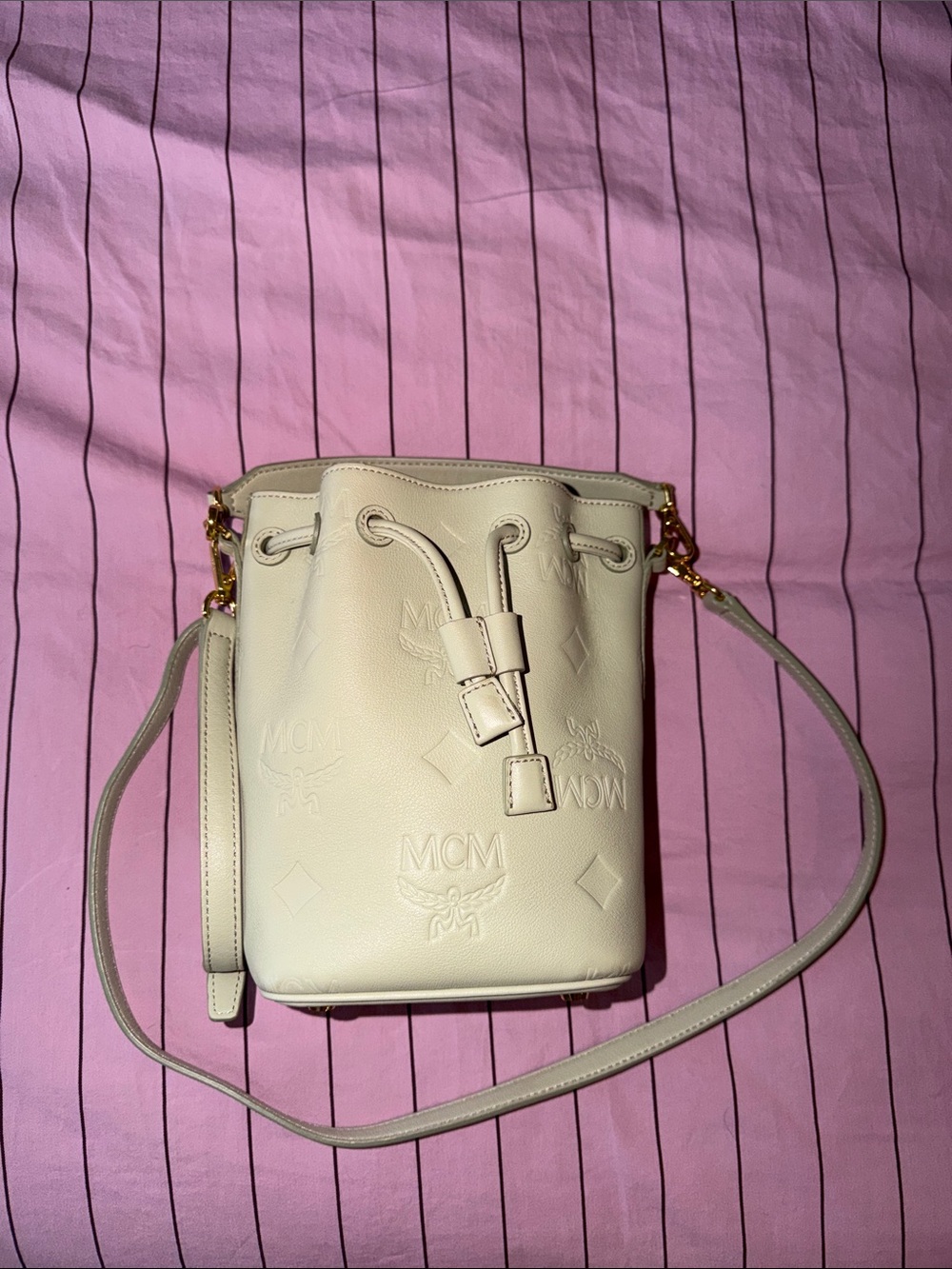 MCM Desseau mini bucket bag